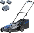 21" Cordless Lawn Mower, 40V Lightweight Push Mower with 2×4.0Ah Battery & Charger, Lawn Care, Backyard Maintenance