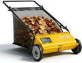 Garvee Push Lawn Sweeper,21-Inch Width Enhanced 4-Brush System with Large 3.5 cu. ft. Hopper Bag, Ideal for Yard and Garden Cleanup, Yellow | Brush Height Adjustment, All-Terrain Suitable, 7 cu.ft Hopper Bag, Durable Steel Frame, Easy Setup, Compact & ...