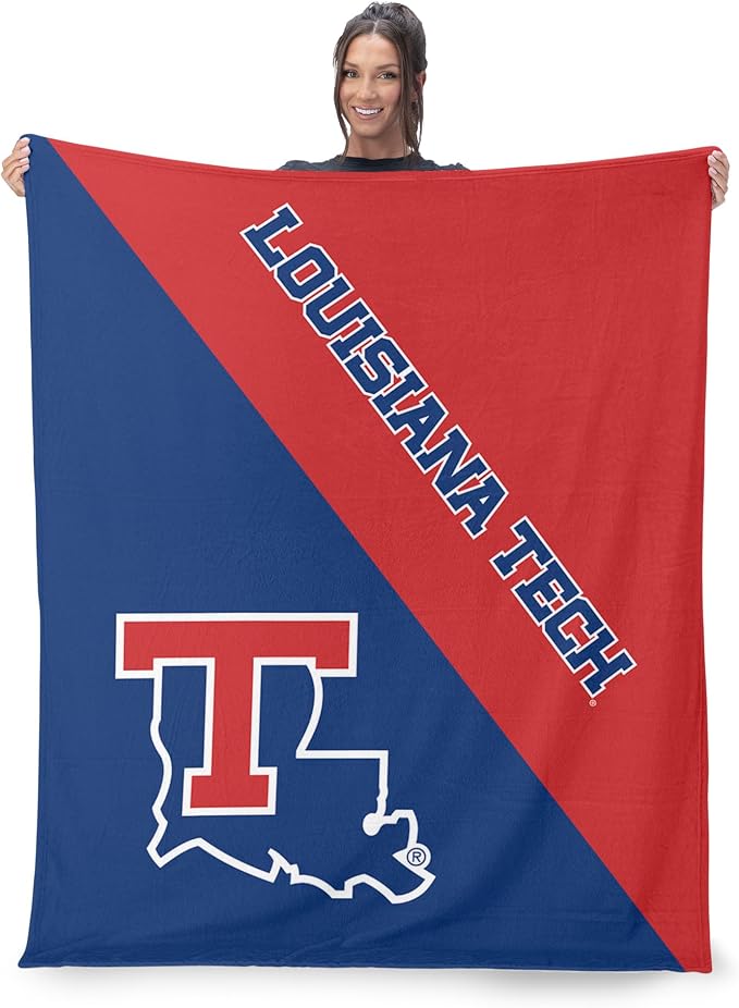 Northwest NCAA Silk Touch Throw Blanket, Ultra Soft Plush Polyester, Lightweight Warm Decorative Fan Gift, 46 x 60 in
