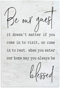 Family Welcome Rustic, 10 x 15 Inch Mounted Print on Wall Plaque