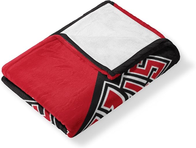 Northwest NCAA Silk Touch Throw Blanket, Ultra Soft Plush Polyester, Lightweight Warm Decorative Fan Gift, 46 x 60 in