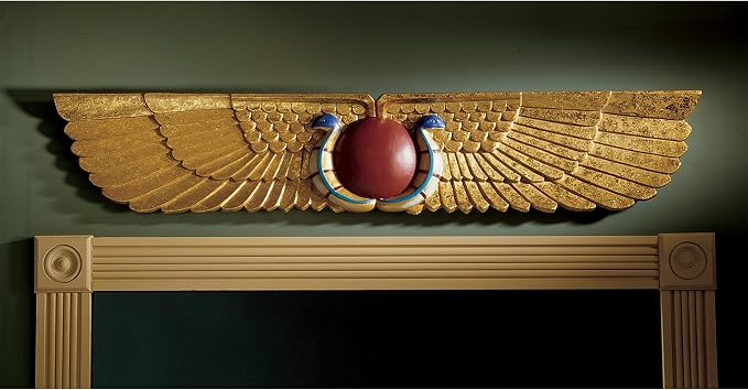 Design Toscano Egyptian Temple Sculptural Wall Pediment