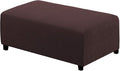 H.VERSAILTEX Ottoman and Sofa Seat Cushion Combined Cover Slipcover Rectangle Sofa Slipcover Fit Length 56'-75' Suitable for L Shaped Seat Cushion Cover or Chaise Part Cover Stretch Thick - Chocolate