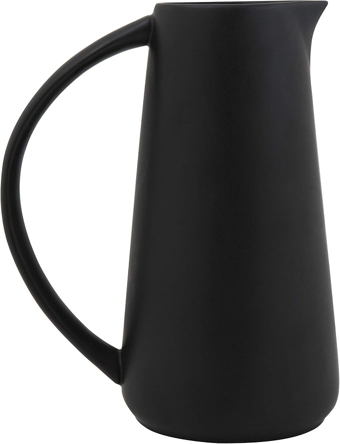 Bloomingville Black Stoneware Pitcher
