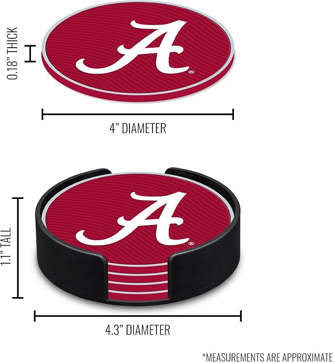 Rico Industries NCAA 4pack Coaster Set - Classic Favorites