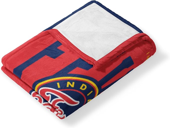 Northwest WNBA Indiana Fever Waves Silk Touch Throw Blanket, 40x50 inches