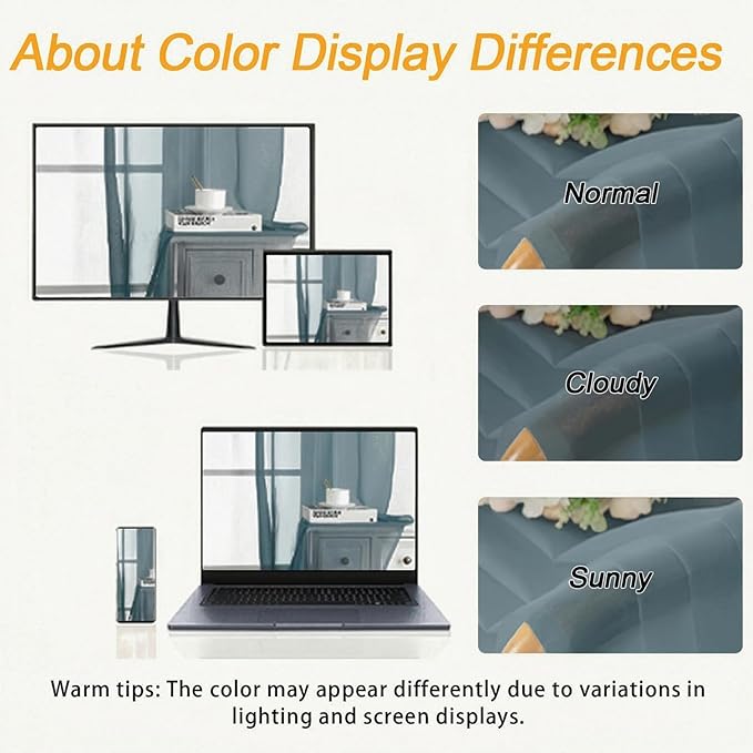 Gwine Short Kitchen Sheer Curtains 36 Inch Length - Image 3