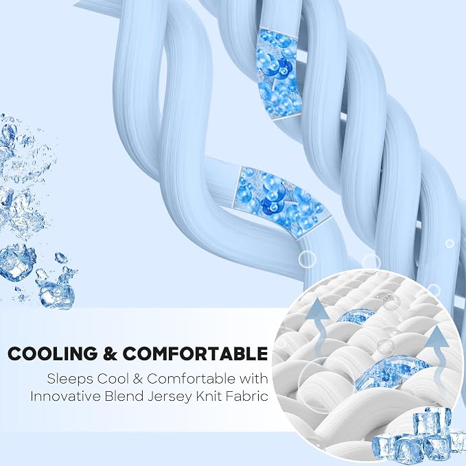 Sharper Image Cooling Touch Down Alternative Throw Blanket, 50 x 60, Tan | Jersey Knit, All Season, Ultra Soft, Microfiber, Cozy Warmth for Sofa or Bed, Quilted, Lightweight, OEKO-TEX Certified