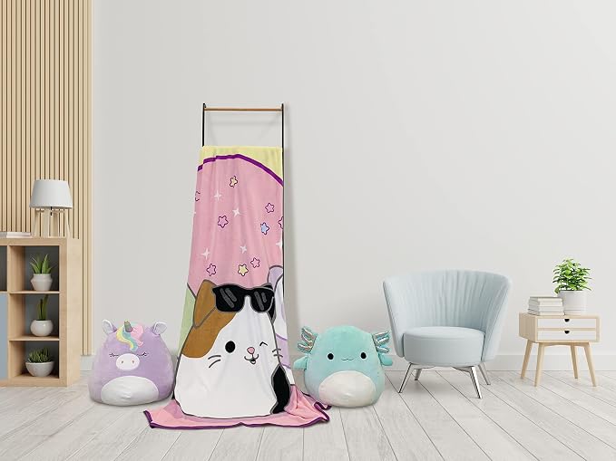Franco Squishmallows Bedding Super Soft Plush Throw Blanket, 62 in x 90 in, Twin