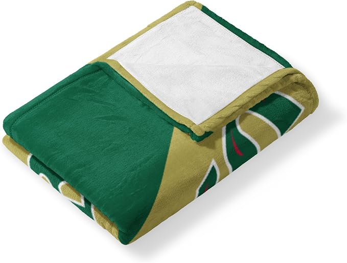 Northwest NCAA Silk Touch Throw Blanket, Ultra Soft Plush Polyester, Lightweight Warm Decorative Fan Gift, 46 x 60 in