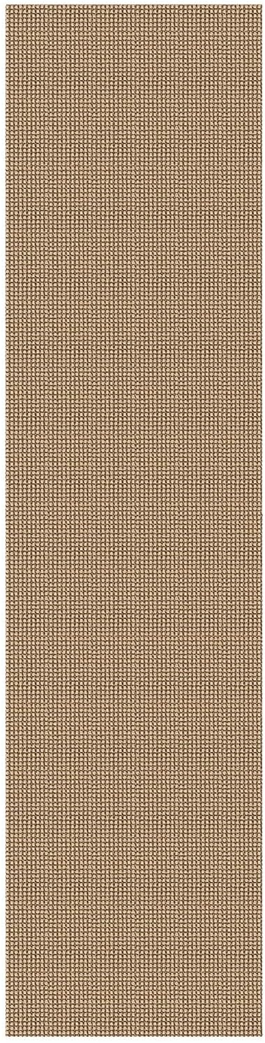 IOHOUZE Washable Runner Rug 2x8 Non Slip Rubber Backed Hallway Runner Entryway Runner Indoor, Kitchen Rugs Woven Cotton Floor Carpet for Hall Entrance Bedroom, Orange/Tan/Brown