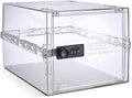 Lockabox One™ | Premium Lock Box | Medium Combination Lock Box For Food, Medicine & Home Safety | External Size 12 x 8 x 6.6 inches (Crystal)