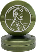 Liberty | Metal Container for Zyn, Premium Aluminum Can & Rugged Pouch Holder | Extra Capacity, Knurled Grip & Used Pouch Storage | EDC (Military Green)