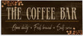 Stupell Industries 'Rustic Coffee Bar Sign'| Canvas Art | Stupell Industries | 24 x 10 Inches, Easy to Hang and Sturdy, Made in USA, by Kim Allen