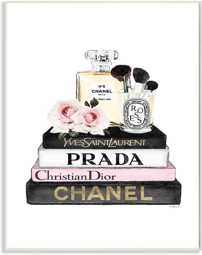 Fashion Designer Floral, 13 x 19 Inch Mounted Print on Wall Plaque | Stupell Industries · By Amanda Greenwood · Ready to hang · Great for bedroom or office decor · Made in USA