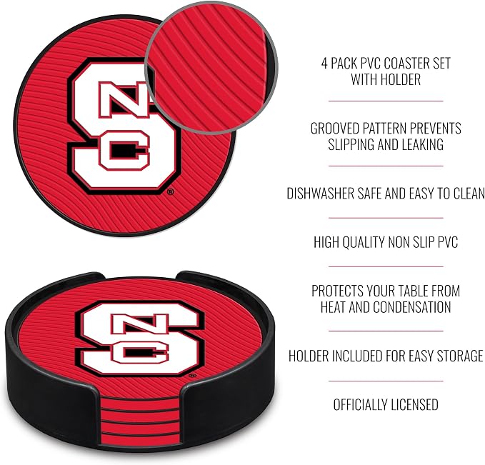 Rico Industries NCAA 4pack Coaster Set - Classic Favorites