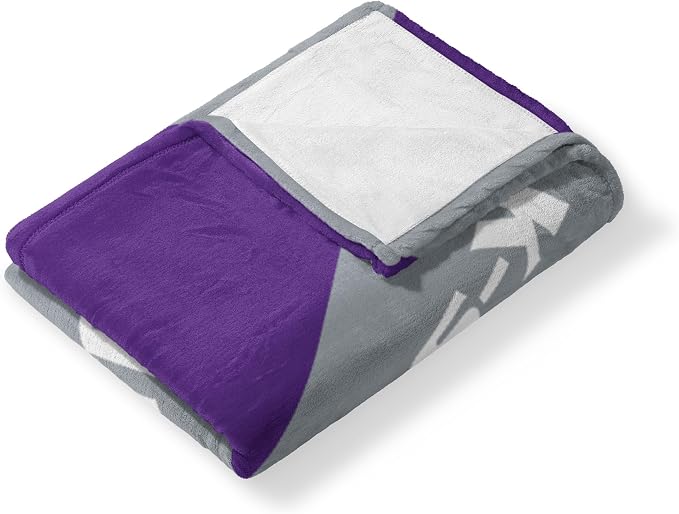 Northwest NCAA Silk Touch Throw Blanket, Ultra Soft Plush Polyester, Lightweight Warm Decorative Fan Gift, 46 x 60 in