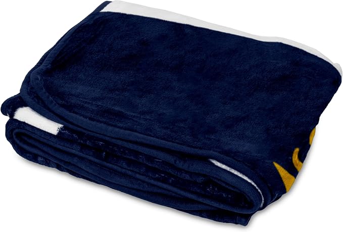 Logo Brands NCAA Raschel Throw Blanket – 50 x 60 Soft Fleece Blanket, Officially Licensed Collegiate Design, Cozy Throw for Tailgating, Game Day, & Home Décor