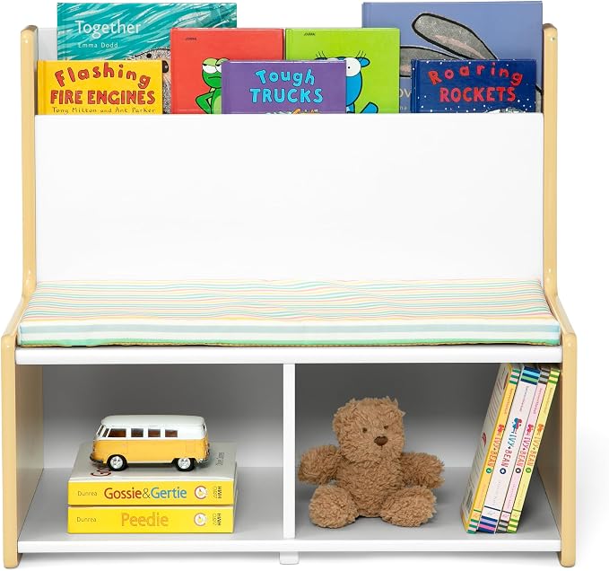 Delta Children - GapKids Reading Nook with Padded Bench - Greenguard Gold Certified, Pastel