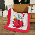 Franco Collectibles® Peanuts® Snoopy & Woodstock Holiday Christmas Super Soft Cozy Plush Throw, 40 in x 50 in, (Official Peanuts® Product)