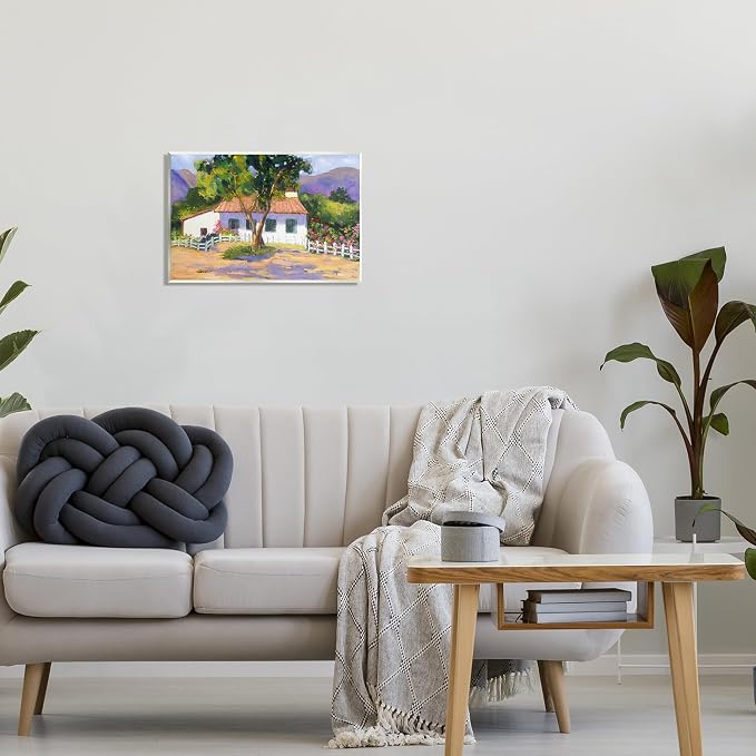 Stupell Industries 'Cottage Nature Painting', Wall Plaque Art, 19 x 13 Inches, Easy to Hang and Sturdy, Made in USA, by Alexi Fine | Stupell Industries | 19 x 13 Inches, Easy to Hang and Sturdy, Made in USA, by Alexi Fine