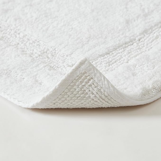 Nautica - Bath Rugs, Soft & Absorbent Tufted Cotton Bath Mat, Oeko-Tex Certified (Peniston White, 2-Piece)