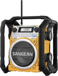 Sangean U4 Weather Alert Radio with Bluetooth, AM/FM, Aux-in Ultra Rugged Rechargeable Digital Tuning Radio, Yellow
