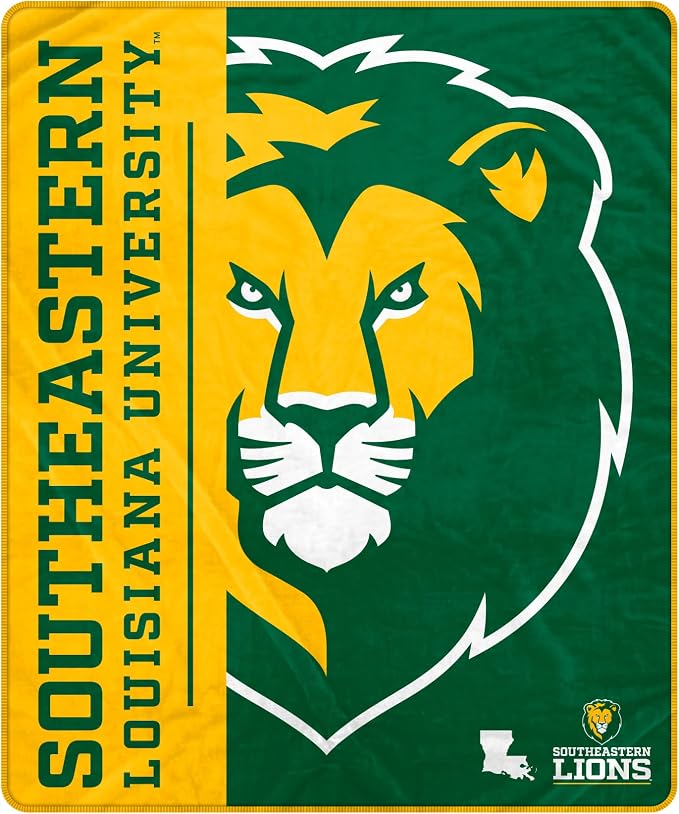 Proformance Home NCAA Southeastern Louisiana Lions Endzone Ultra Soft Tailgate Throw