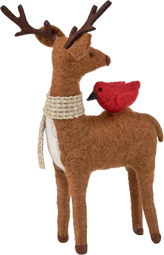 Primitives by Kathy Cardinal & Deer Collectible Critter Set