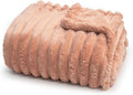 Americanflat 60x80 Faux Fur Throw Blanket - Soft and Breathable Throw Blanket for Couch, Bed, Chair - Pink Faux Fur Blankets Perfect for Home, Bedroom, or Outdoor Use