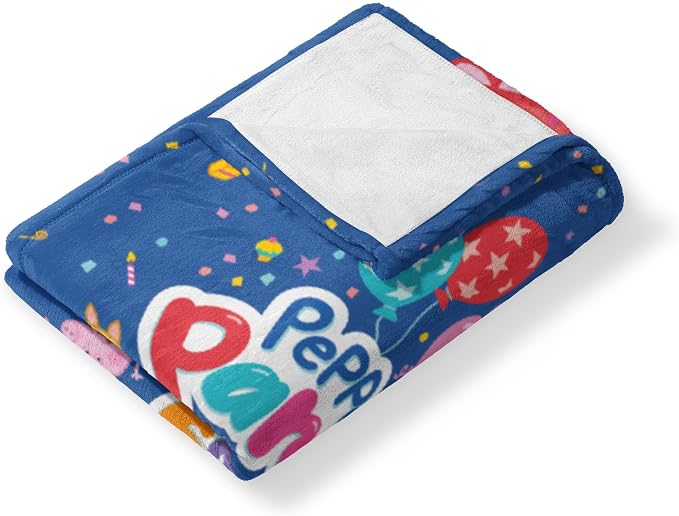 Northwest Hasbro Peppa Pig Silk Touch Throw Blanket, 50 x 60 inches, Peppas's Party