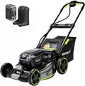 NovorikX 60V 5Ah Self-Propelled Electric Cordless Lawn Mower with 5.0Ah Battery 21-Inch, Brushless Mower for Large Yards, LED Headlight, Rapid Charger 3-in-1 Versatility Obsidian Series