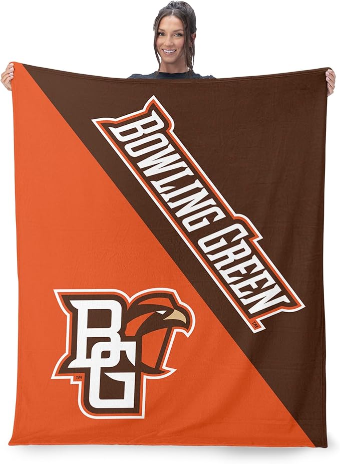 Northwest NCAA Silk Touch Throw Blanket, Ultra Soft Plush Polyester, Lightweight Warm Decorative Fan Gift, 46 x 60 in