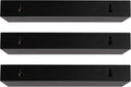 kieragrace Modern Floating-Shelves, Pack of 3, Black, 3 Count