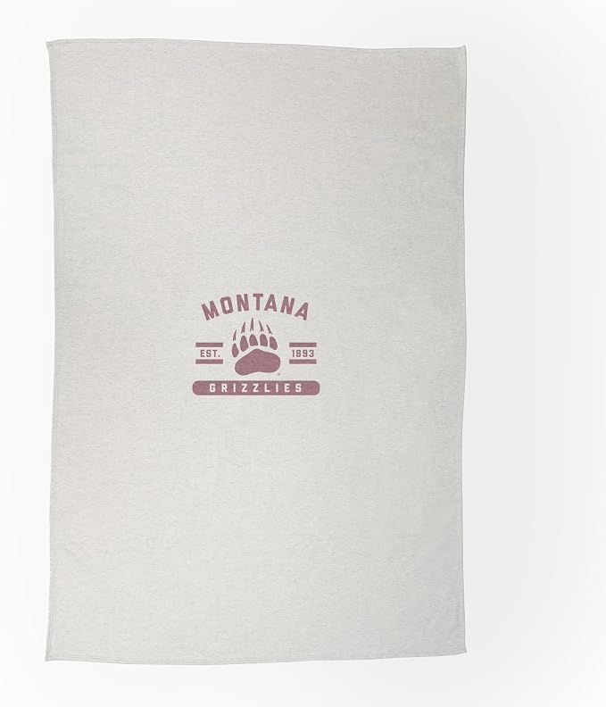 Logo Brands NCAA Sweatshirt Blanket - Officially Licensed Soft Throw Blanket for Fans, Cozy Game Day Blanket, Vintage-Style, Great Gift for Students & Alumni