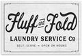Laundry Room Vintage Sign, 13 x 19 Inch Mounted Print on Wall Plaque