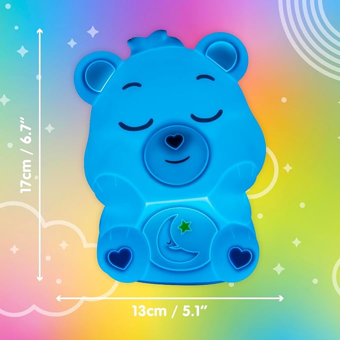 Paladone Care Bears Bedtime Bear SquishyGlo Silicone Light, Officially Licensed Lamp for Kids, Teens, Adults, Girls, Women, Cordless & Rechargeable Bedroom Décor, Collectible Pop Culture Gift