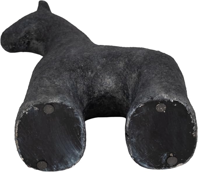 Sagebrook Home 9" Textured Horse, Black