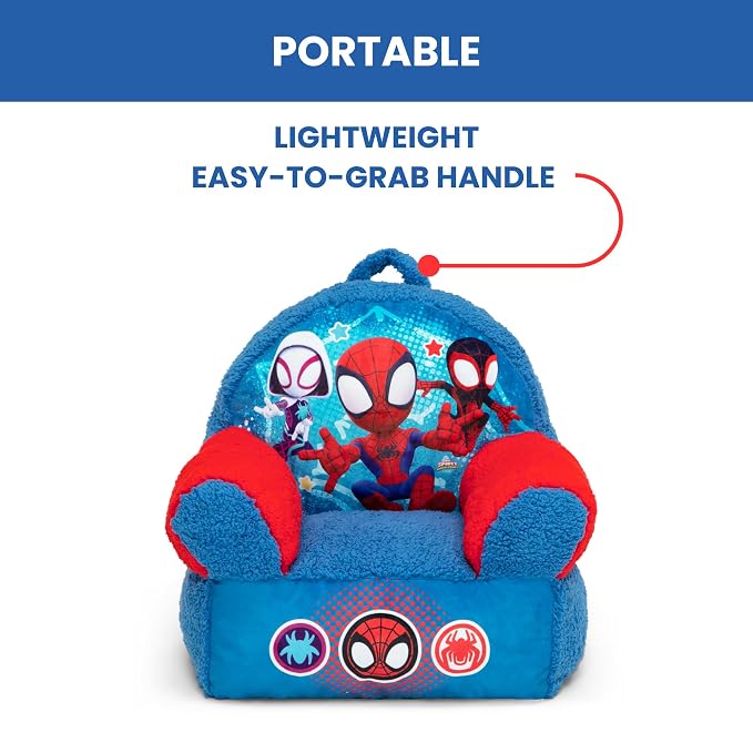 Delta Children - Spidey and His Amazing Friends Cozee Buddy Kids Chair, Blue