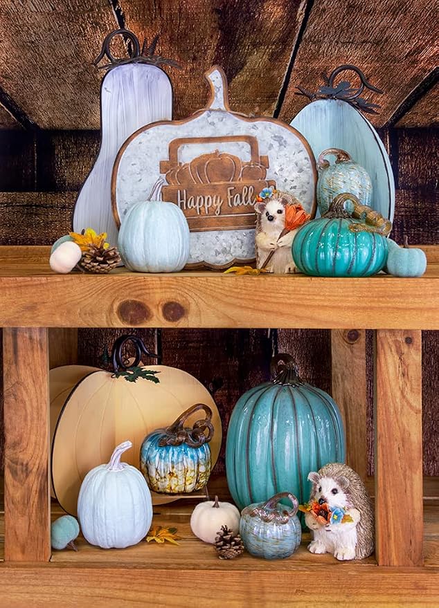 Boston International Handblown Glass Pumpkin Tabletop Décor, 4.5 x 5.5-Inches, Copper Canyon