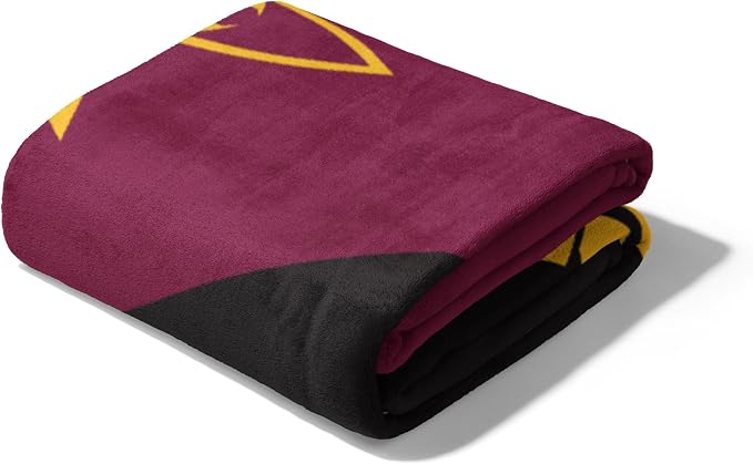 Northwest NCAA Silk Touch Throw Blanket, Ultra Soft Plush Polyester, Lightweight Warm Decorative Fan Gift, 46 x 60 in