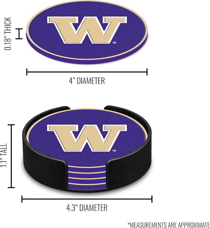 Rico Industries NCAA 4pack Coaster Set - Classic Favorites