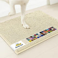 Muddy Mat® | Super Water Absorbent Door Mat Indoor, Microfiber Quick Dry Chenille Entryway Rug, Slip Resistant Front Door Mat, Indoor Mats for Entryway, Machine Washable Pet Rug, Ivory 48" x 60"