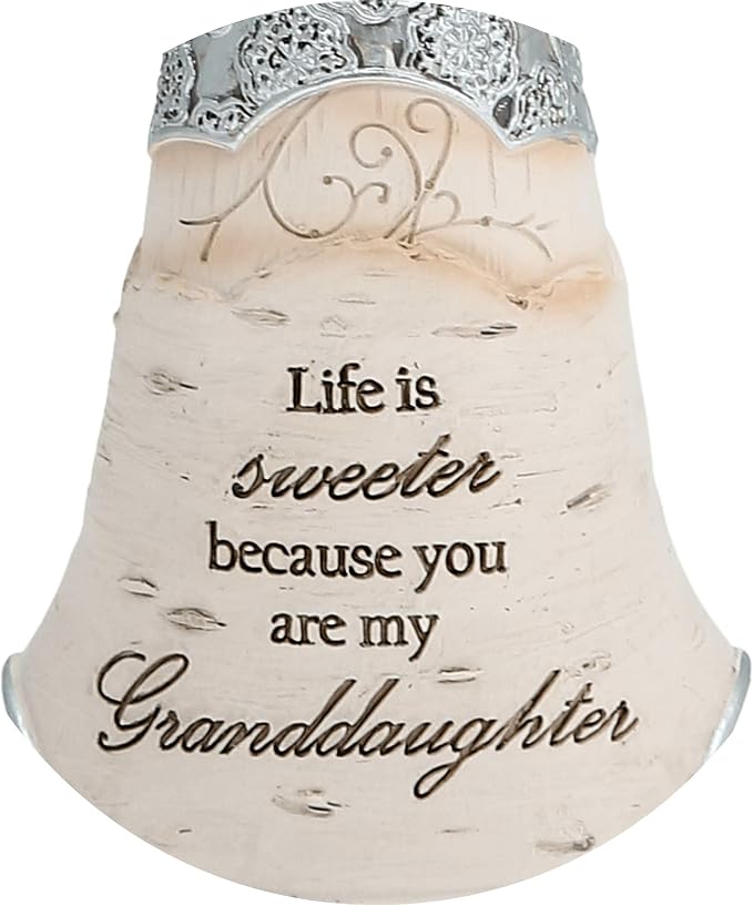 Pavilion Gift Company 82349 Granddaughter Angel Figurine, 5-1/2-Inch, Silver