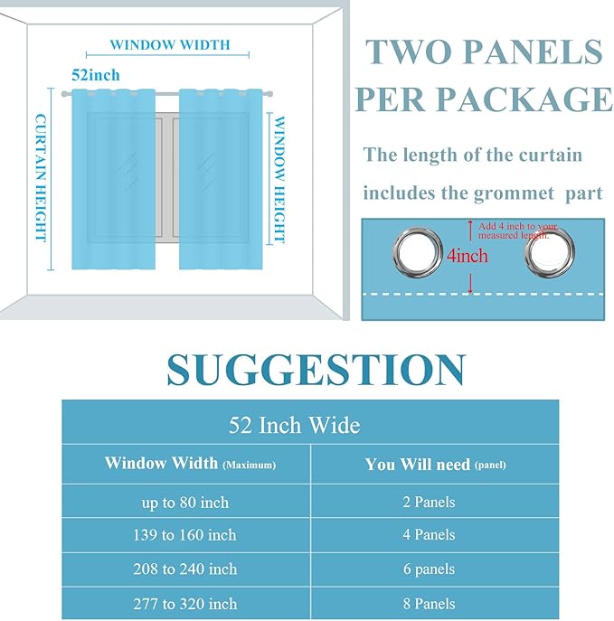 Estelar Textiler Brown and Greyish White Gradient Blackout Curtains 102 Inches Long for Bedroom, Thermal Insulated Full Room Darkening Ombre Grommet Drapes for Living Room, 52Wx102L, 2 Panels
