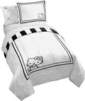 Sanrio Hello Kitty Full Comforter Set 7 Piece Bedding for Girls, White | Bed in a Bag, Comforter Sheets Shams Pillowcases, Official Product, Soft Microfiber, Machine Washable, Girls Gift