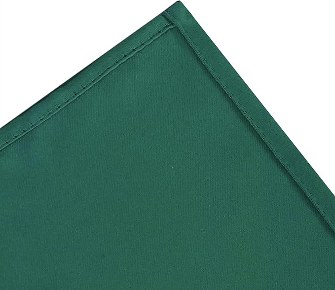 LEMOMO Blackout Curtains 66 x 72 Inch Long Dark Green Curtains Set of 2 Panels Room Darkening Curtains for Bedroom and Living Room