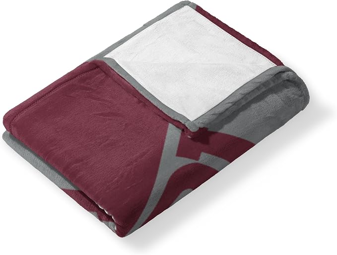 Northwest NCAA Silk Touch Throw Blanket, Ultra Soft Plush Polyester, Lightweight Warm Decorative Fan Gift, 46 x 60 in