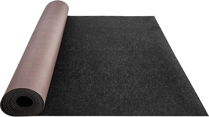 Happybuy 6 ft x 18 ft Black Marine Carpet for Boats Waterproof - 0.18" Thick Indoor Outdoor Rug Carpet Roll for Home Patio Porch Deck
