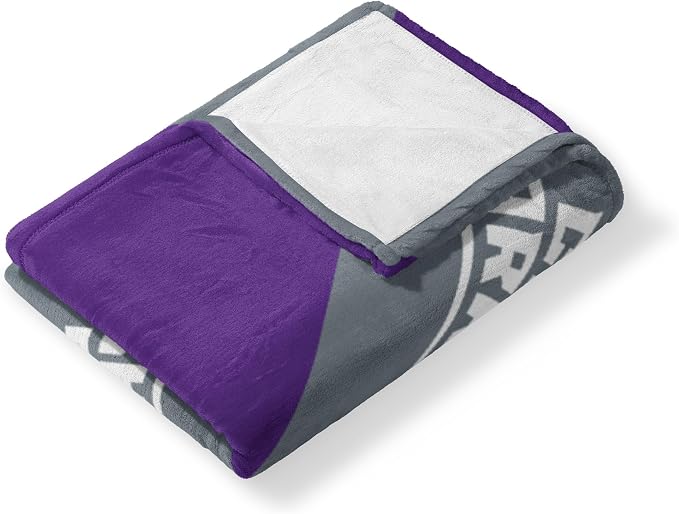 Northwest NCAA Silk Touch Throw Blanket, Ultra Soft Plush Polyester, Lightweight Warm Decorative Fan Gift, 46 x 60 in